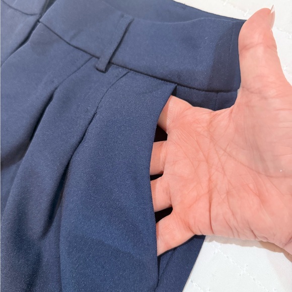 Princess Polly Navy Blue Wide Leg Pants NWT Size 6 - Picture 2 of 5